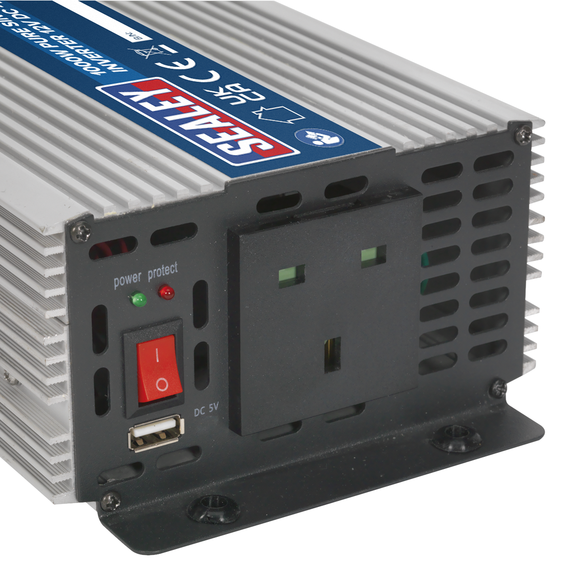 Sealey PSI1000 Pure Sine Wave Power Inverter 1000W 12V
