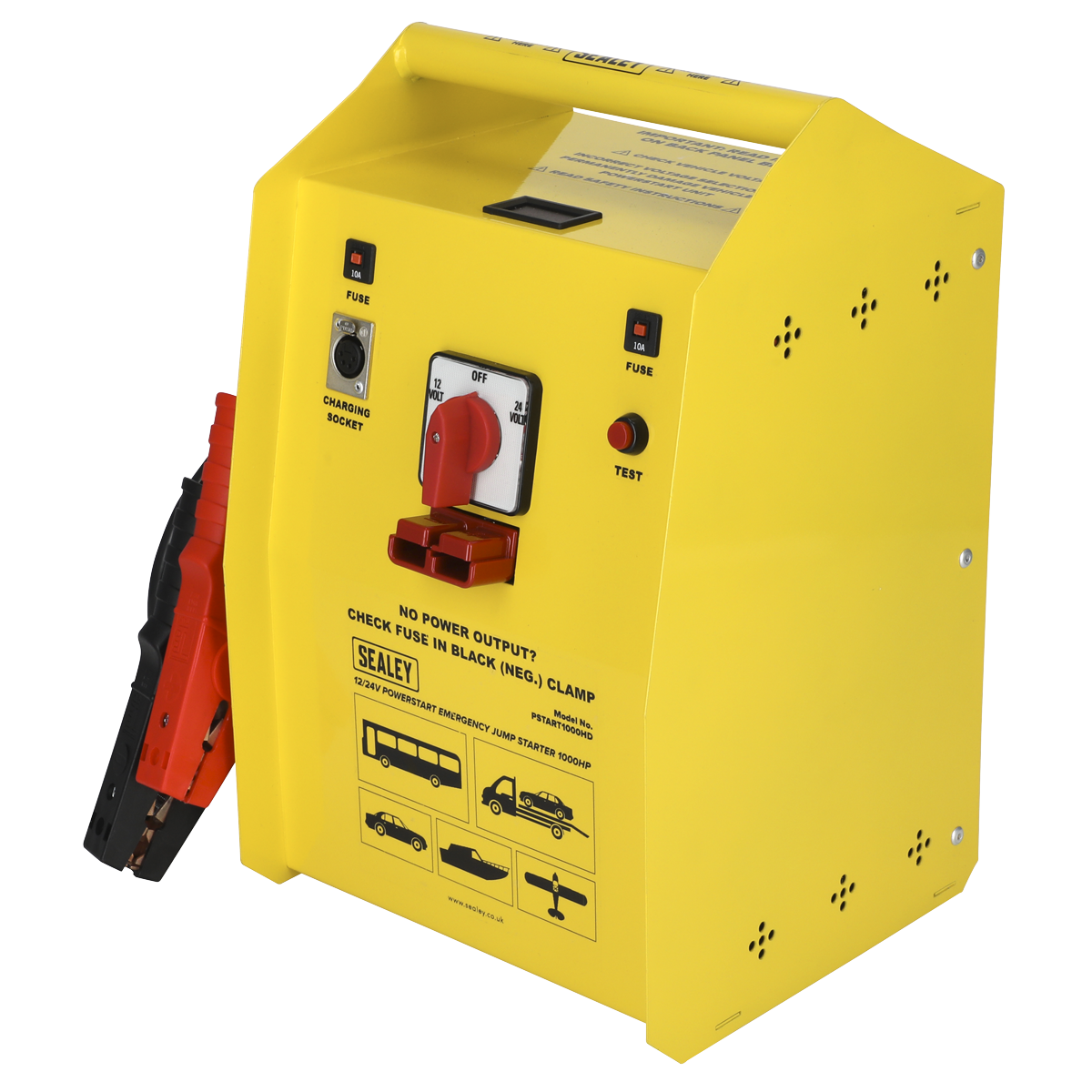 Sealey PSTART1000HD 12/24V Emergency Heavy-Duty Jump Starter 1000hp Start