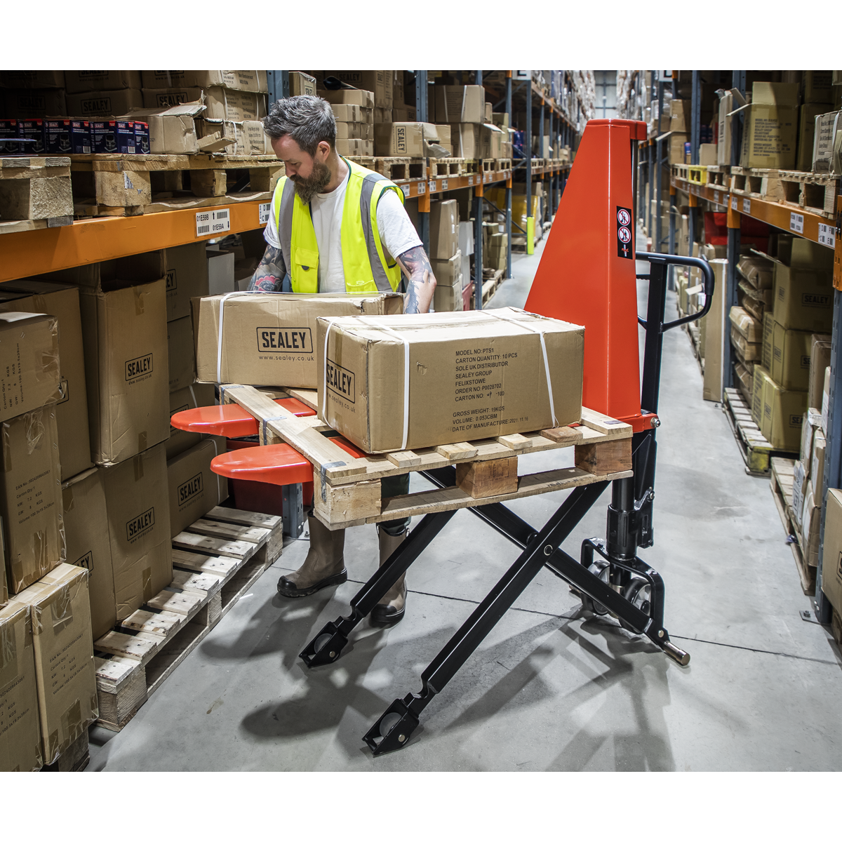 Sealey PT1170H High Lift Pallet Truck 1170 x 540mm 1000kg Capacity