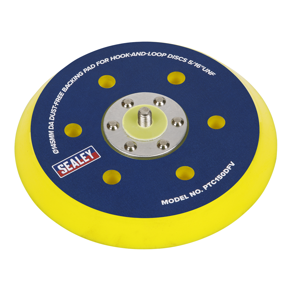 Sealey PTC150DFV 145mm DA Dust-Free Backing Pad for Hook-and-Loop Discs 5/16"UNF