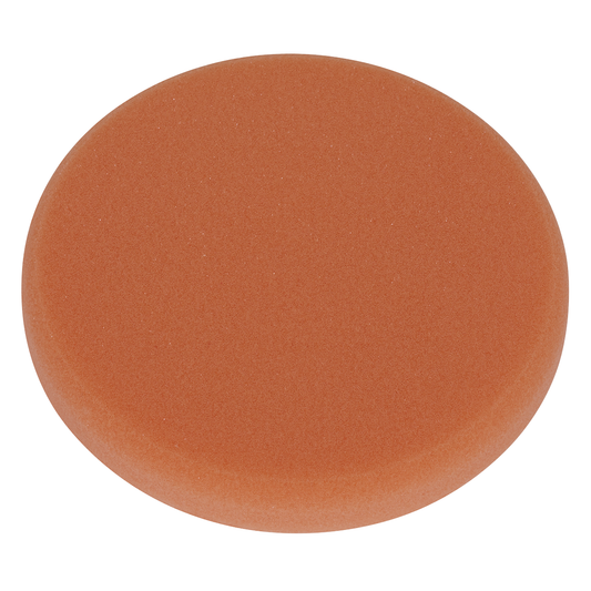 Sealey PTCCHV150O Hook-and-Loop Buffing & Polishing Foam Head 150 x 25mm - Orange/Firm