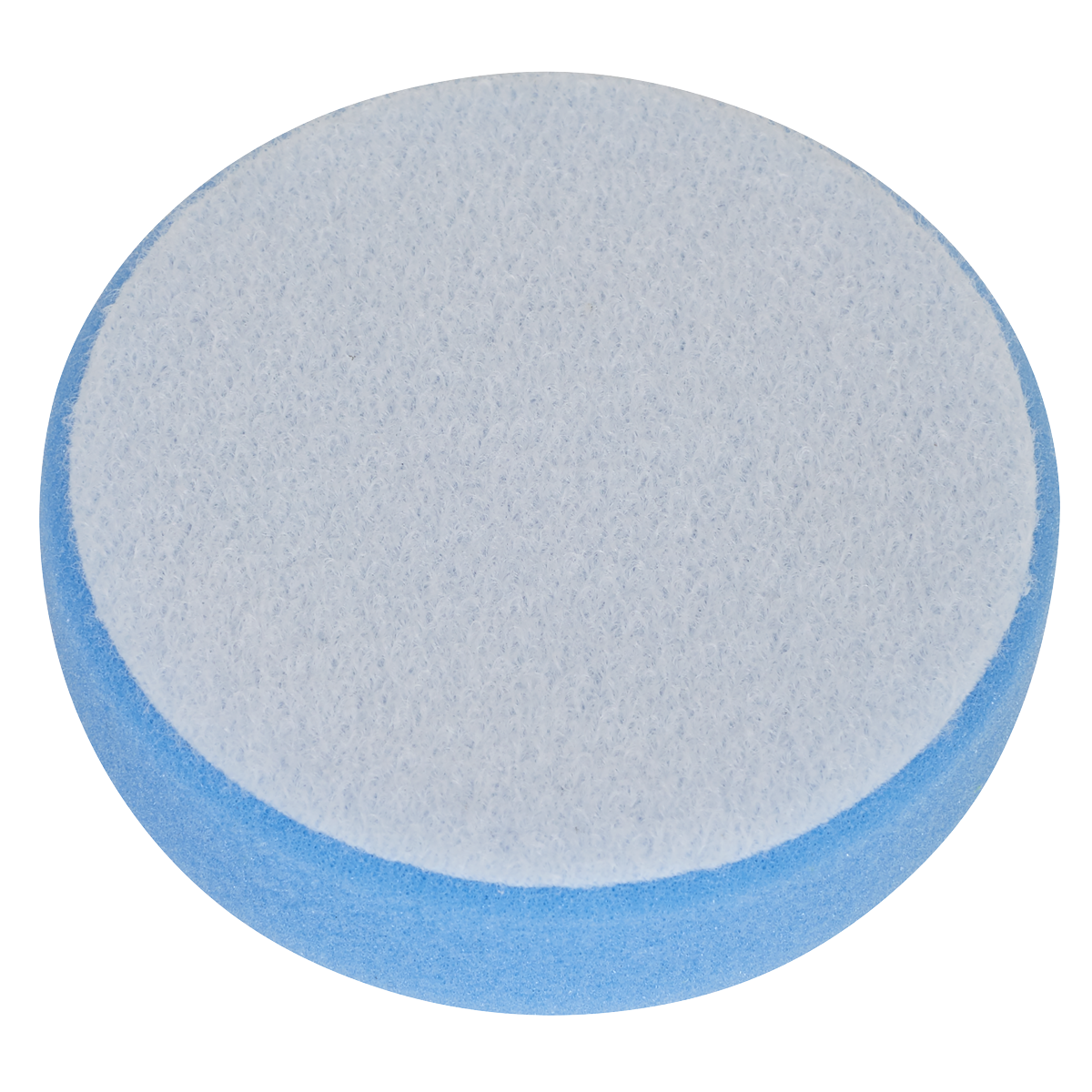 Sealey PTCCHV79B Hook-and-Loop Buffing & Polishing Foam Head 80 x 25mm - Blue/Medium