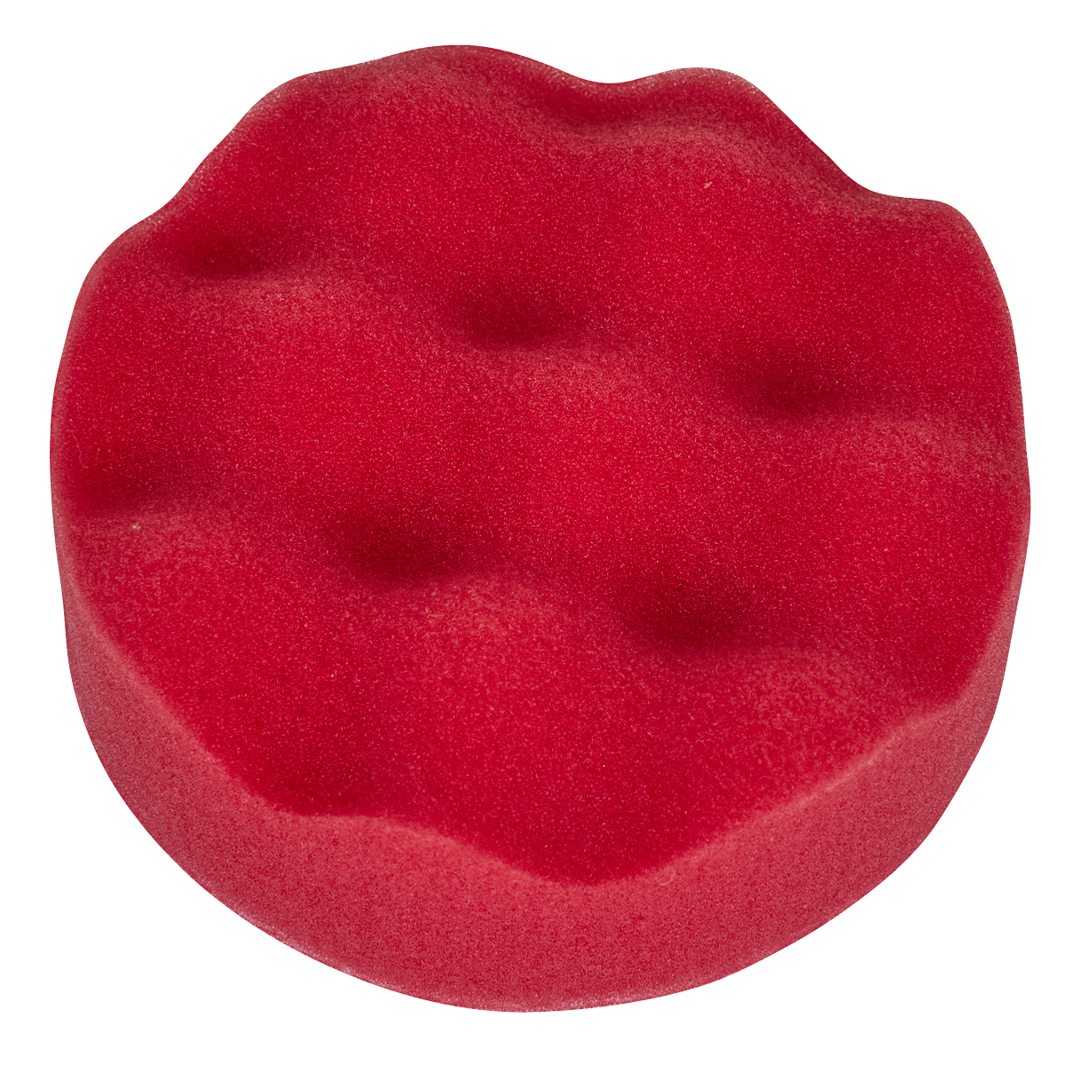 Sealey PTCCHW80R Hook-and-Loop Buffing & Polishing Foam Head 80 x 25mm - Red/Ultra-Soft