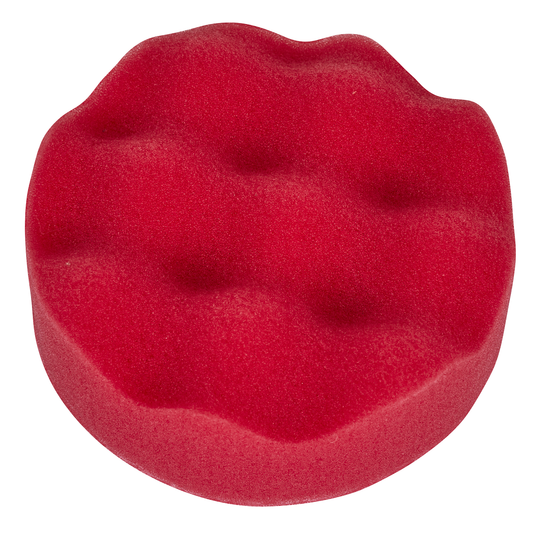 Sealey PTCCHW80R Hook-and-Loop Buffing & Polishing Foam Head 80 x 25mm - Red/Ultra-Soft