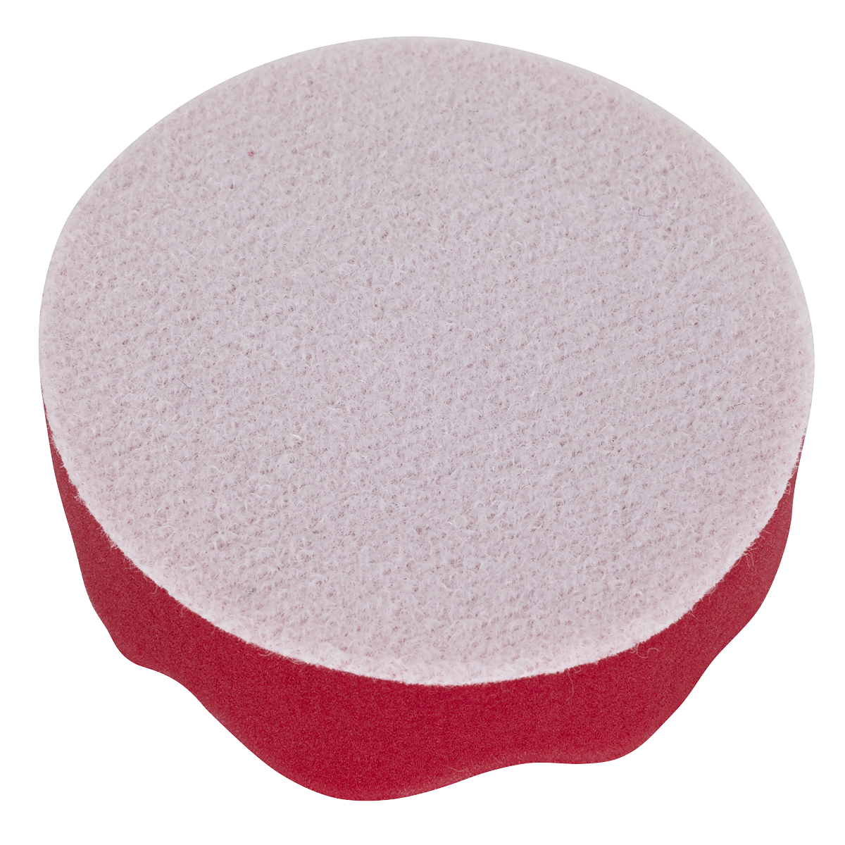 Sealey PTCCHW80R Hook-and-Loop Buffing & Polishing Foam Head 80 x 25mm - Red/Ultra-Soft