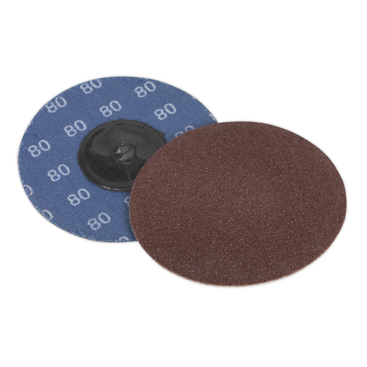 Sealey PTCQC7580 75mm Quick Change Sanding Disc 80Grit - Pack of 10