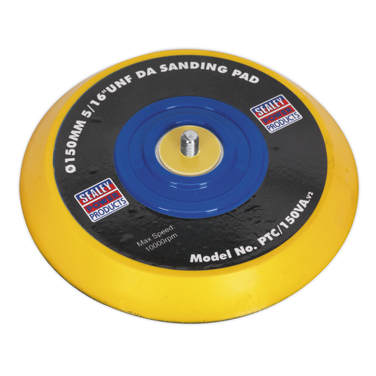 Sealey PTC/150VA 145mm DA Backing Pad for Hook-and-Loop Discs 5/16"UNF