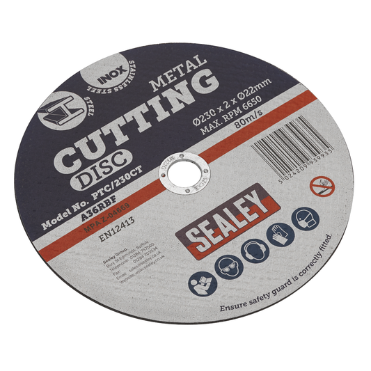 Sealey PTC/230CT 230 x 2mm Cutting Disc 22mm Bore