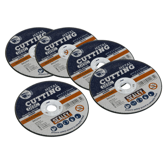 Sealey PTC/3C5 75 x 2mm Cutting Disc 10mm Bore - Pack of 5
