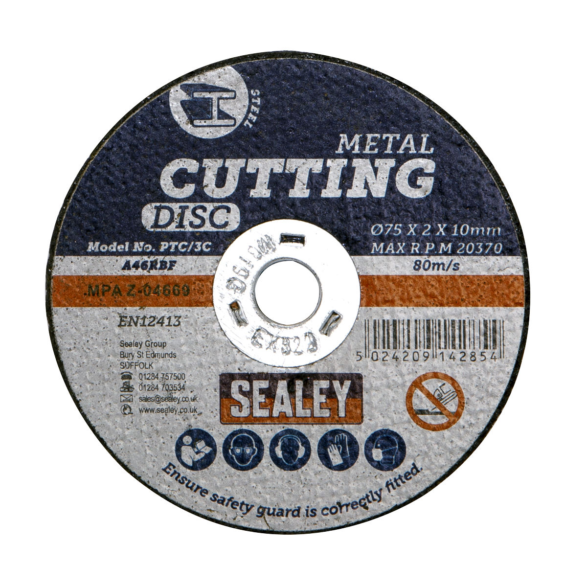 Sealey PTC/3C 75 x 2mm Cutting Disc 10mm Bore