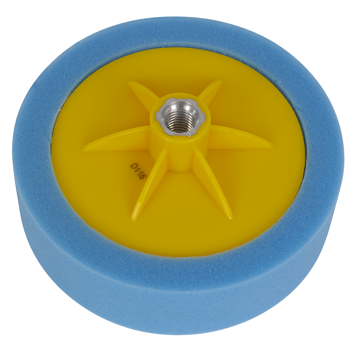 Sealey PTC/CH/M14-B 150 x 50mm Buffing & Polishing Foam Head M14 x 2mm - Blue/Medium