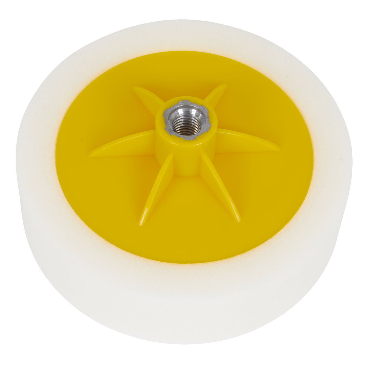 Sealey PTC/CH/M14-W 150 x 50mm Buffing & Polishing Foam Head M14 x 2mm - White/Dense