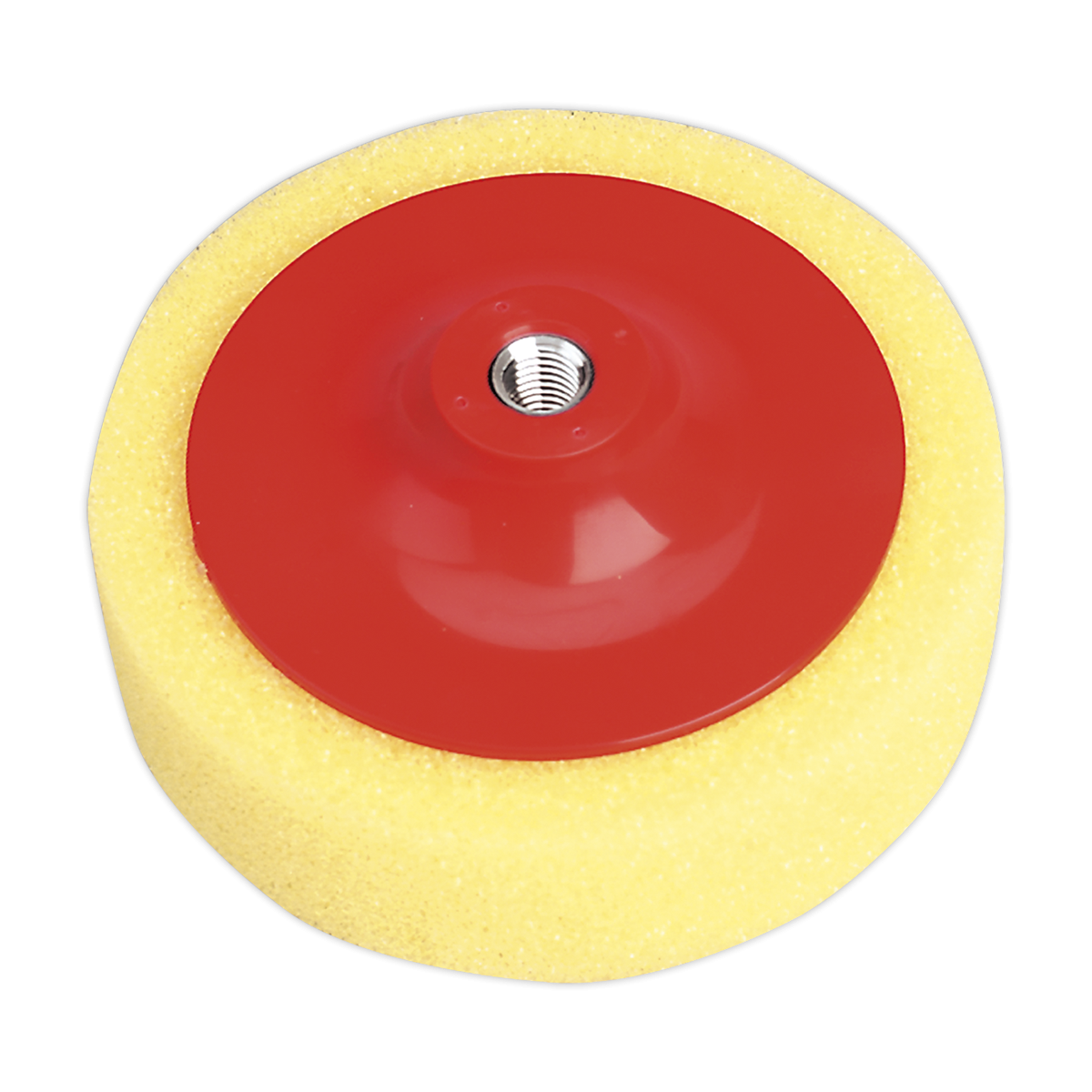 Sealey PTC/CH/M14-Y 150 x 50mm Buffing & Polishing Foam Head M14 x 2mm - Yellow/Coarse