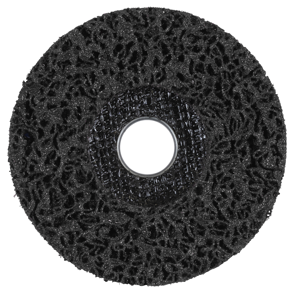 Sealey PTC/CW115DB 115 x 13mm Black Polycarbide Abrasive Strip Disc 22mm Bore - Display Box of 10