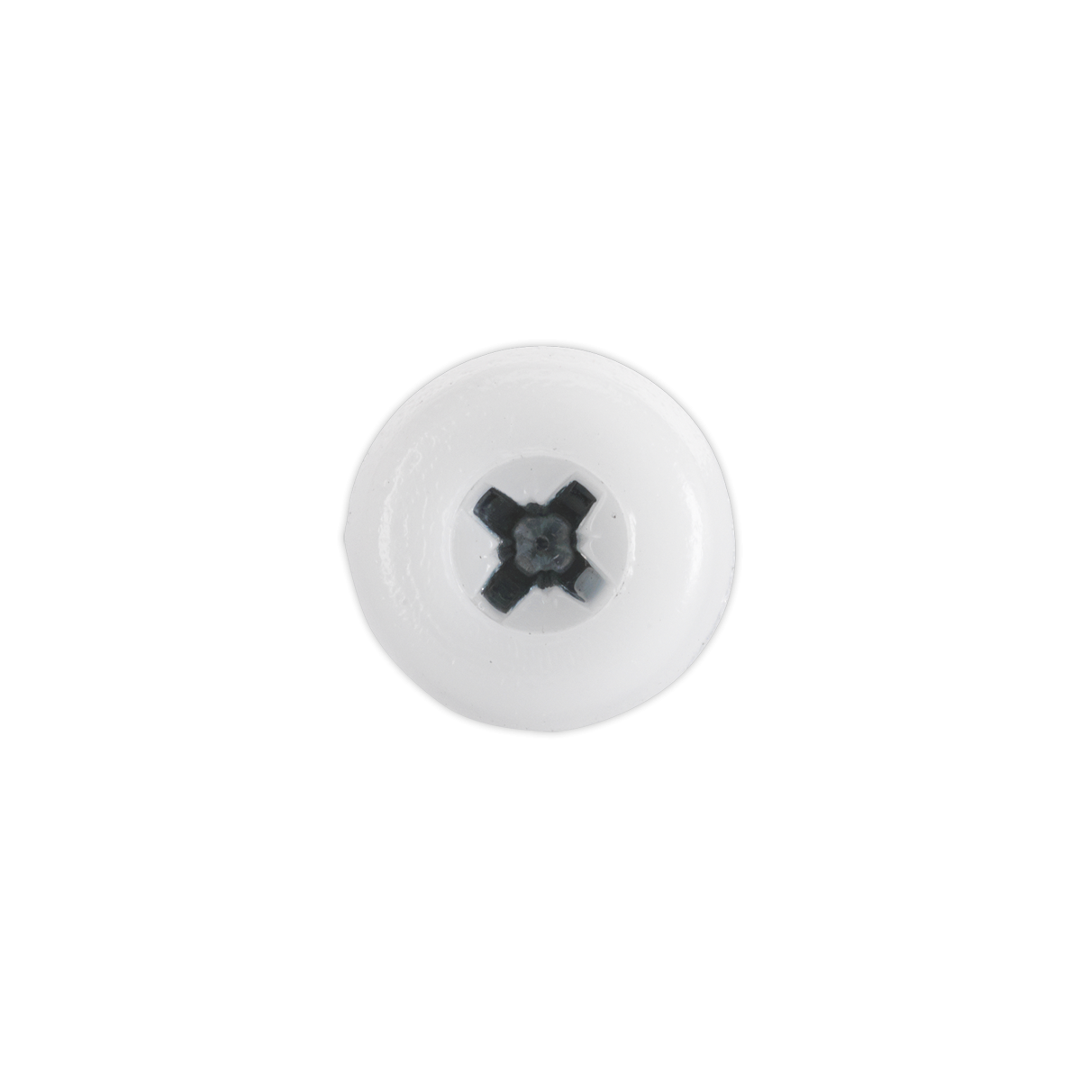 Sealey PTNP5 Numberplate Screw with Plastic Enclosed Head 4.8 x 24mm, White - Pack of 50