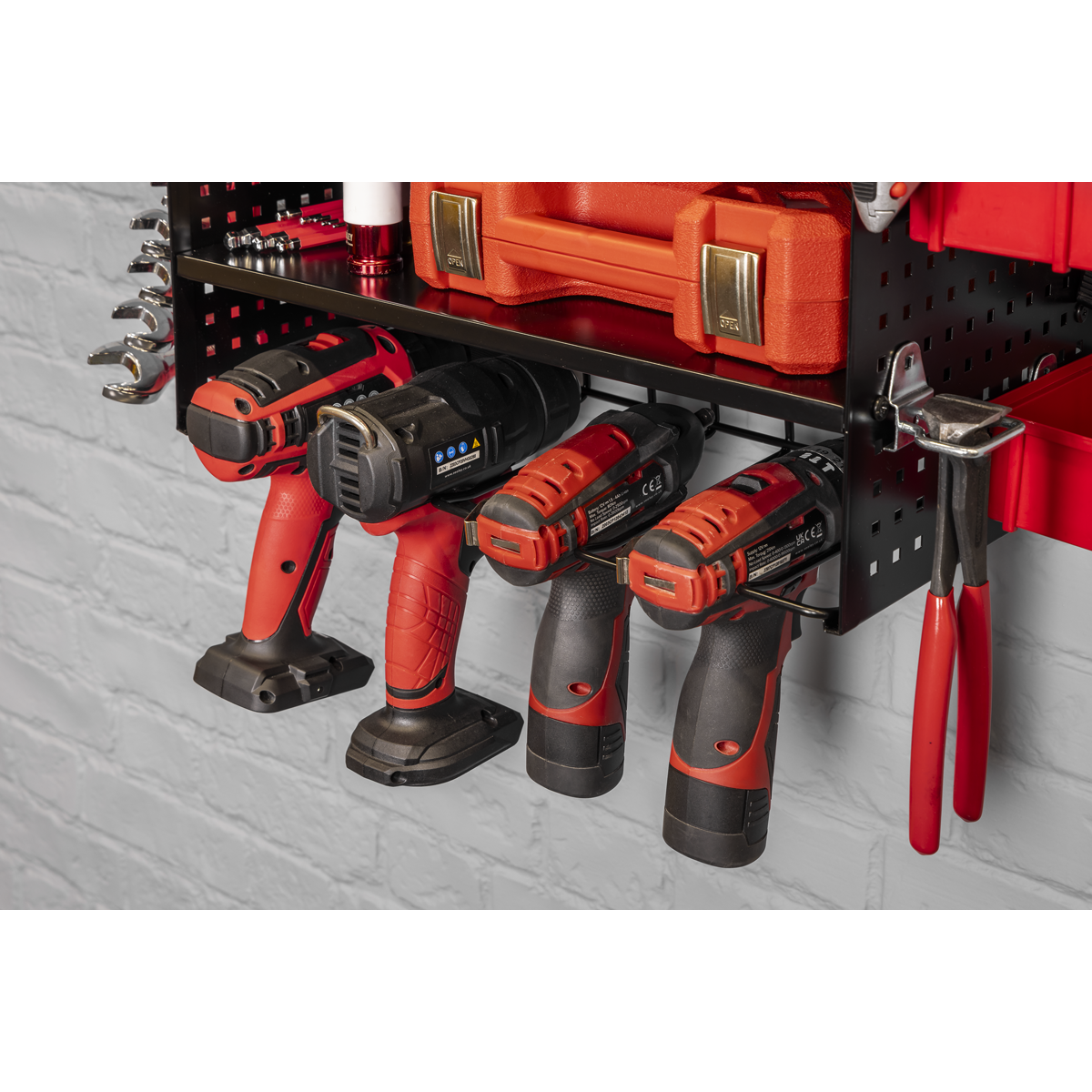 Sealey PTSR4 Power Tool Storage Rack with Shelves