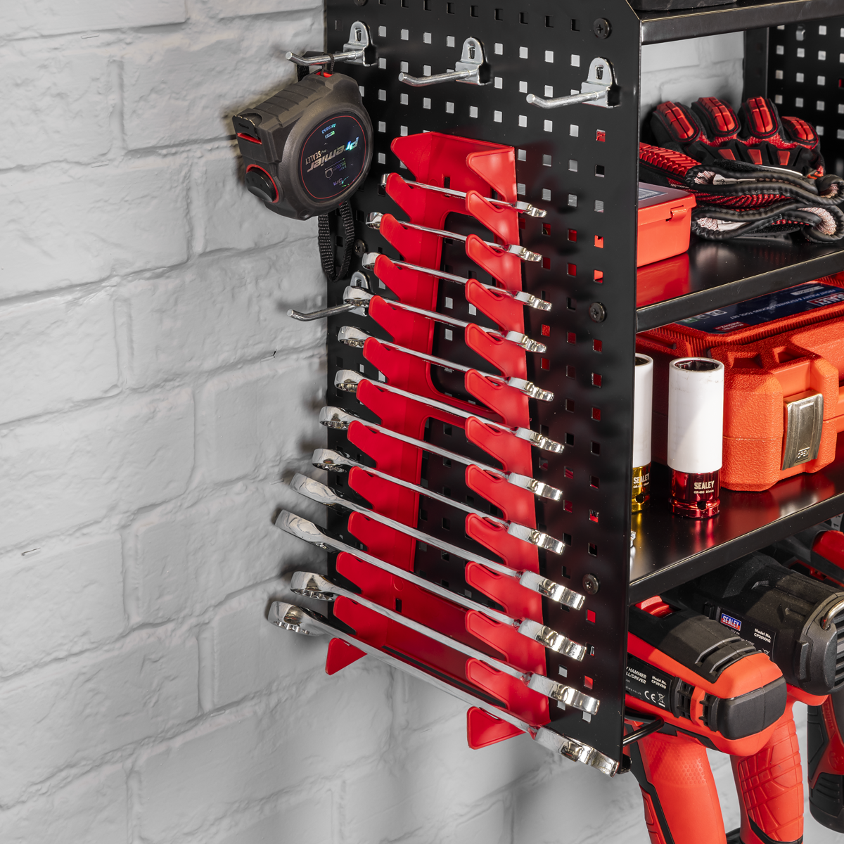 Sealey PTSR4 Power Tool Storage Rack with Shelves