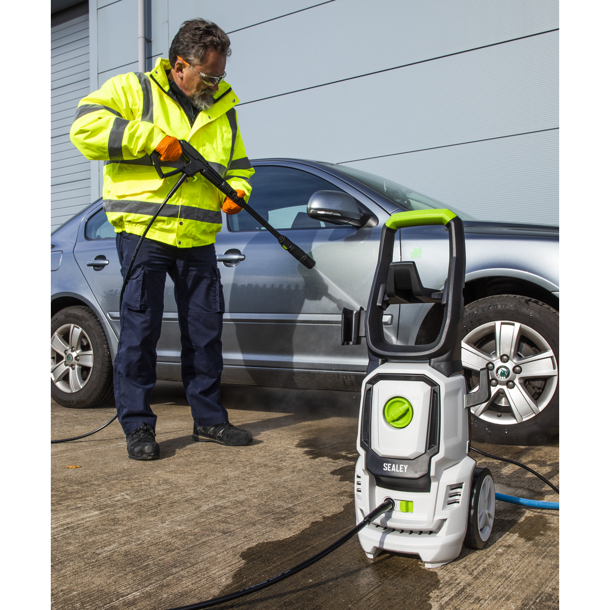 Sealey PW1860COMBO Pressure Washer with Snow Foam 130bar 420L/hr