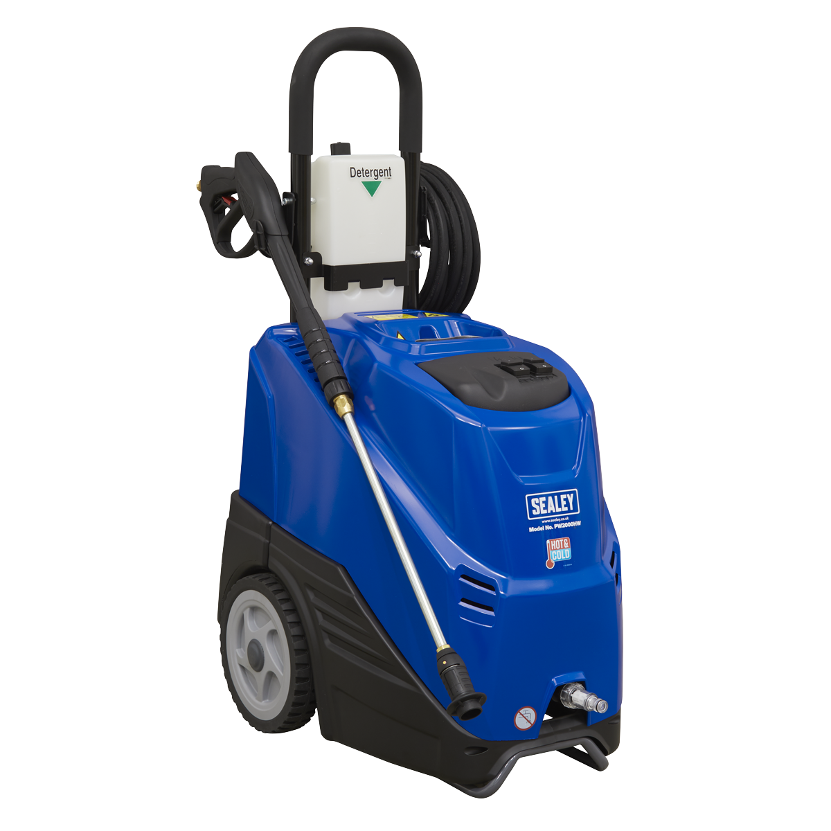 Sealey PW2000HW Hot/Cold Water Pressure Washer 135bar 2300W/230V