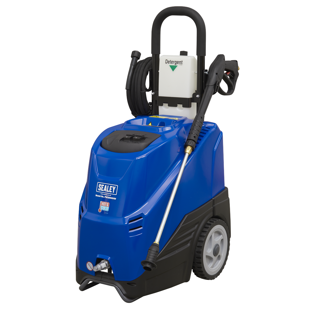 Sealey PW2000HW Hot/Cold Water Pressure Washer 135bar 2300W/230V