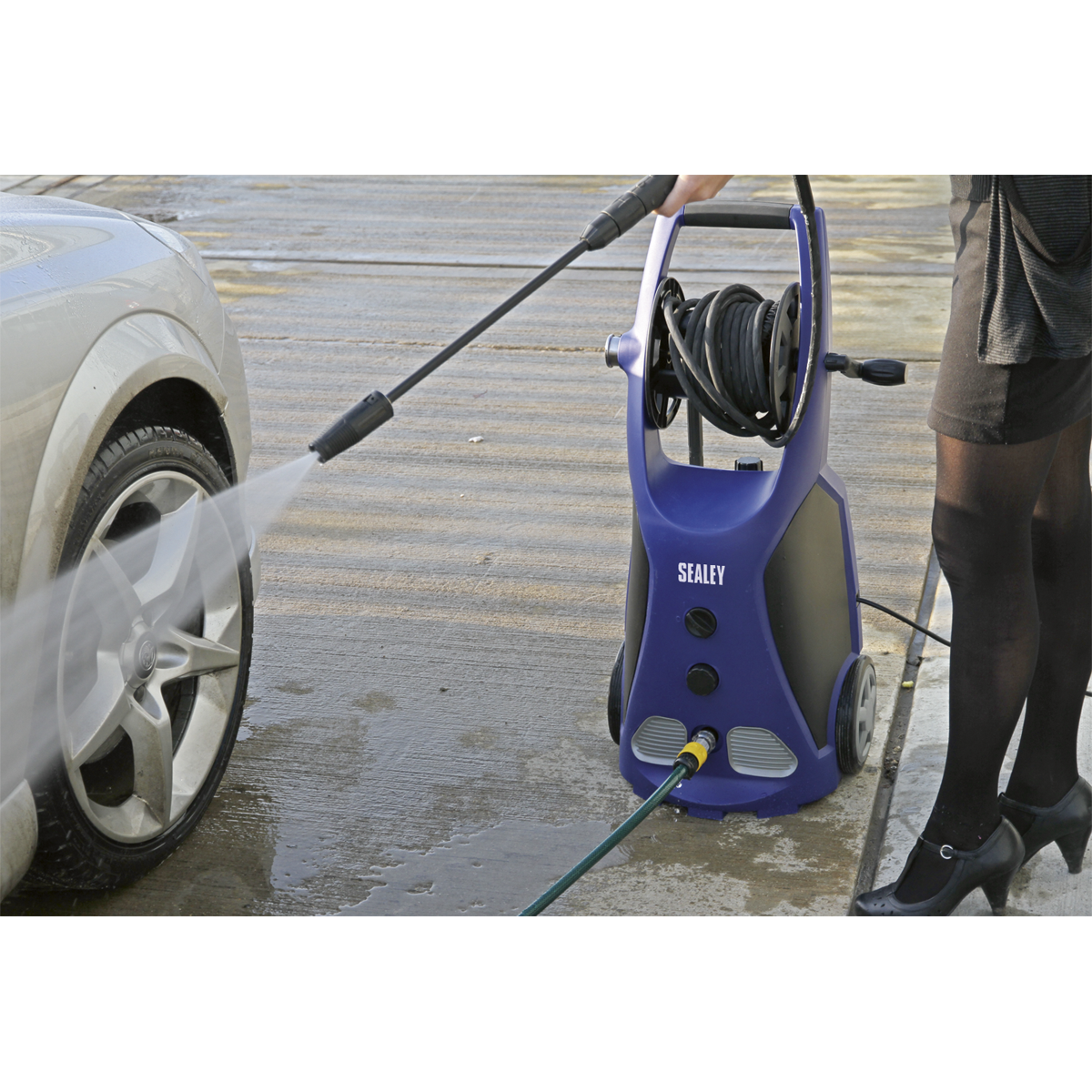 Sealey PW3500 Professional Pressure Washer with TSS & Rotablast® Nozzle 140bar 2100W/230V