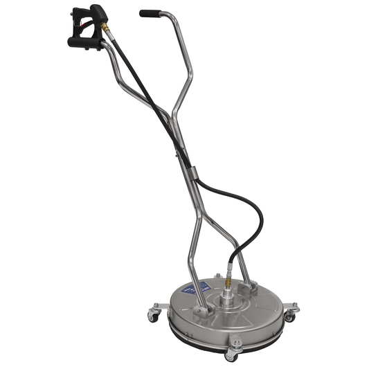 Sealey PWAK18 18" Surface Cleaner with Dual Handle & Rotating Spray Bar - Stainless Steel