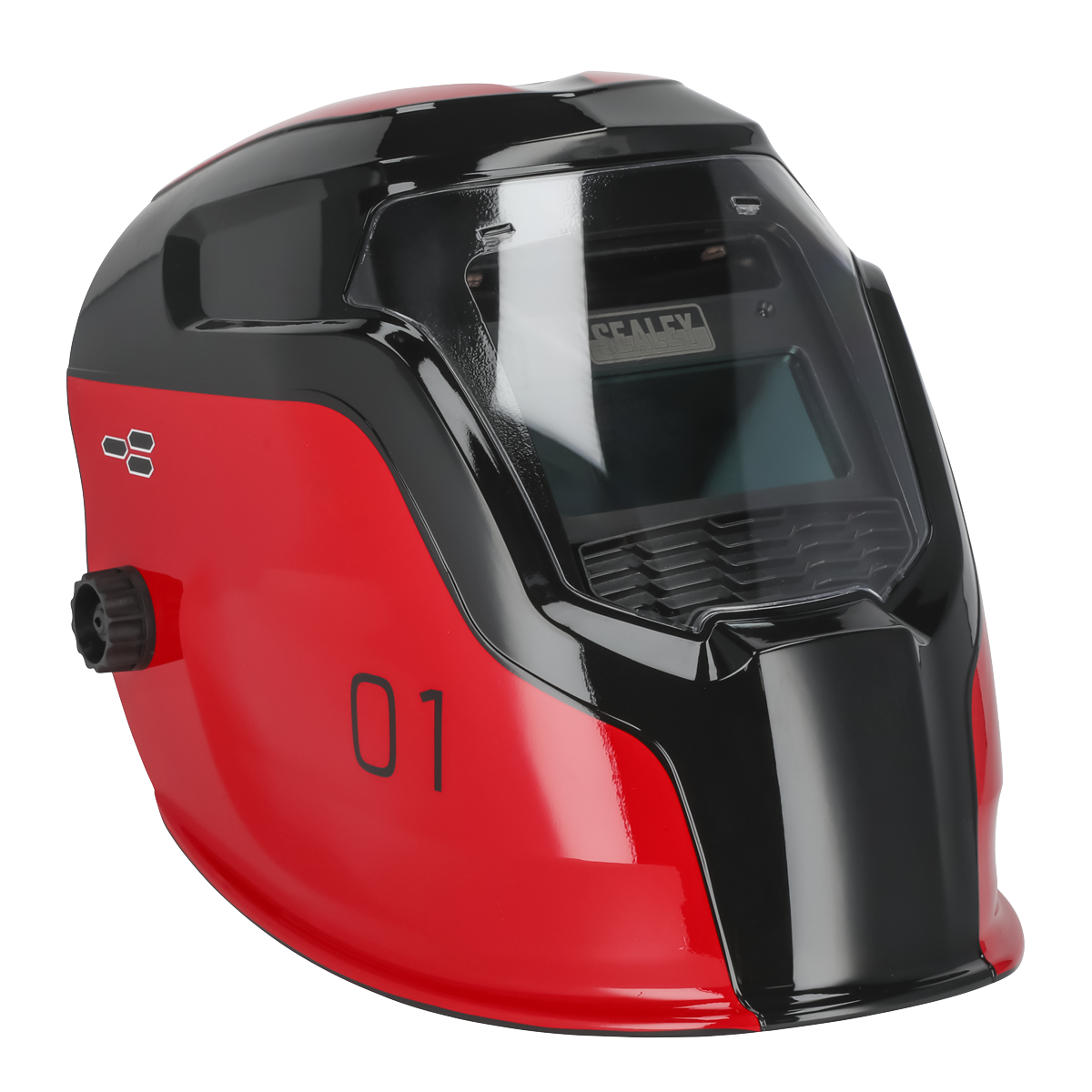 Sealey PWH1 Auto Darkening Welding Helmet Shade 9-13 - Red