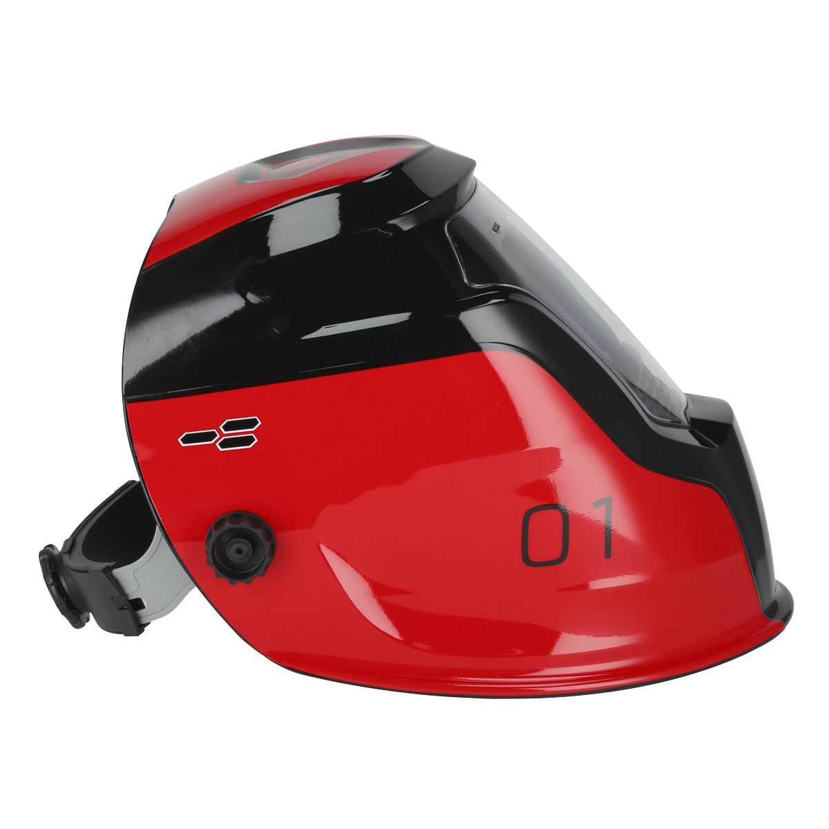 Sealey PWH1 Auto Darkening Welding Helmet Shade 9-13 - Red