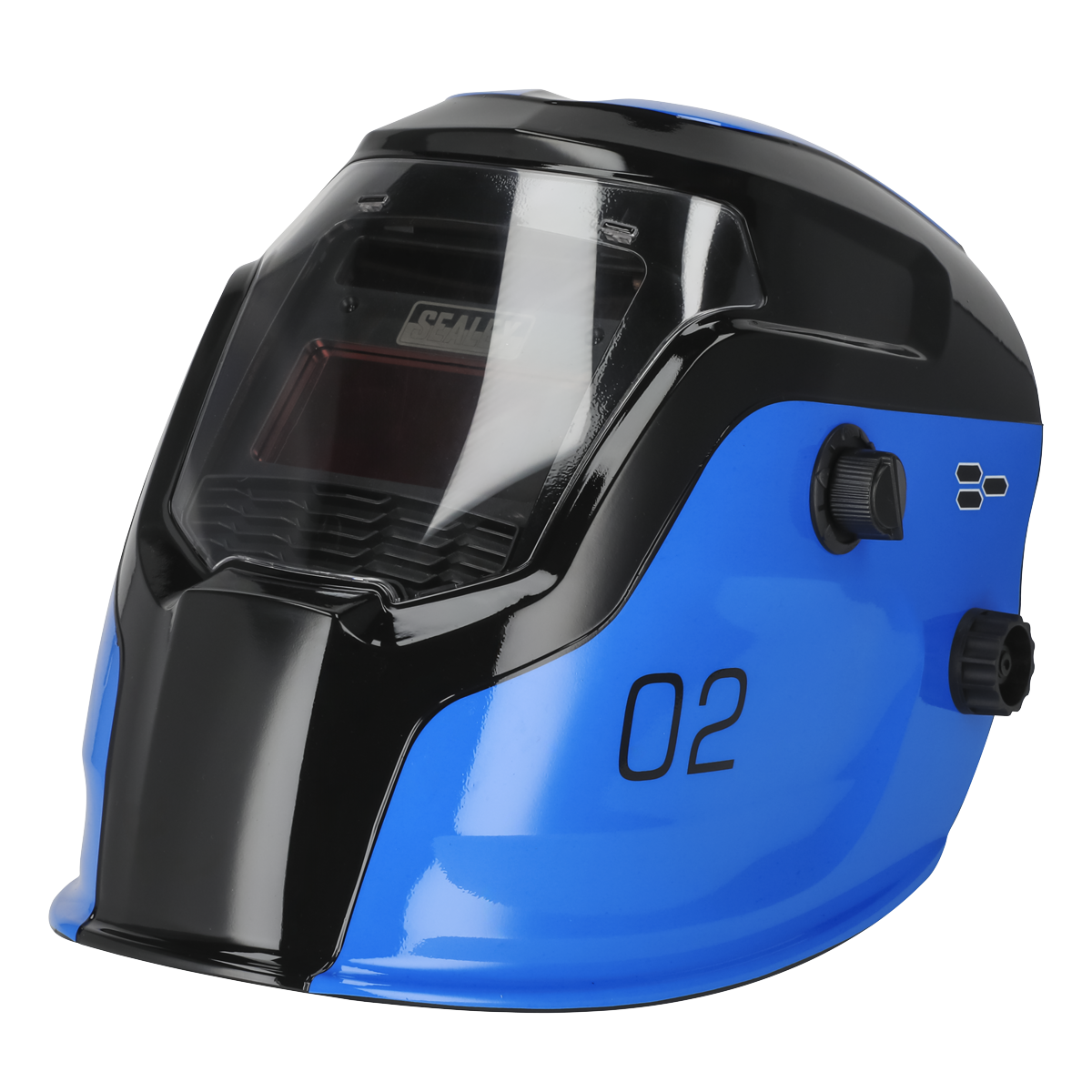 Sealey PWH2 Auto Darkening Welding Helmet Shade 9-13 - Blue