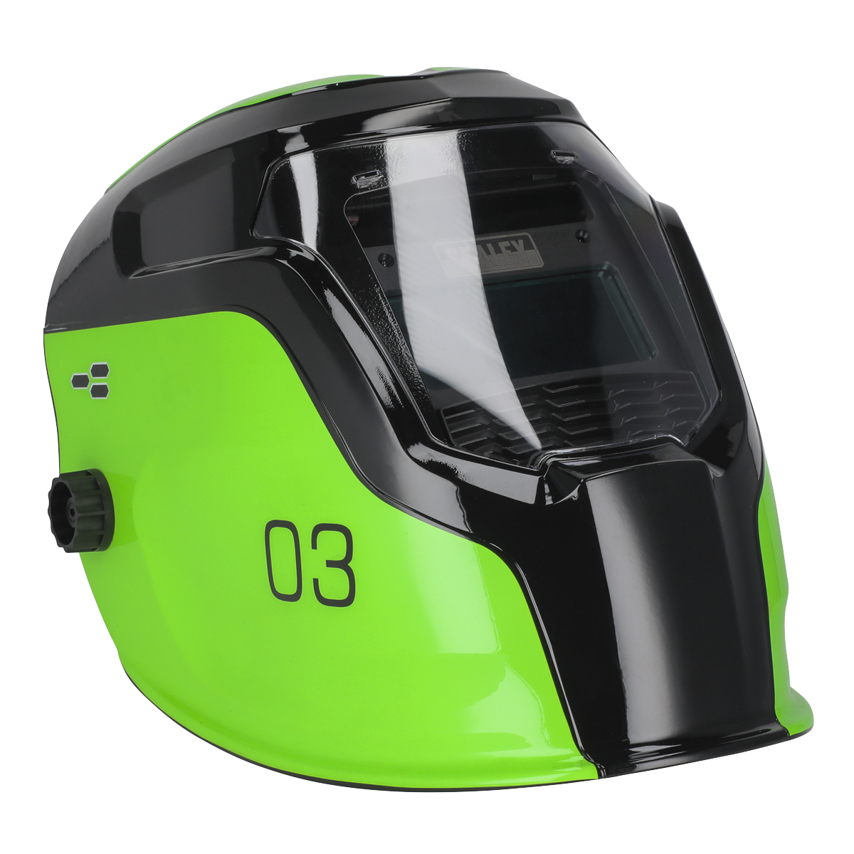 Sealey PWH3 Auto Darkening Welding Helmet Shade 9-13 - Green