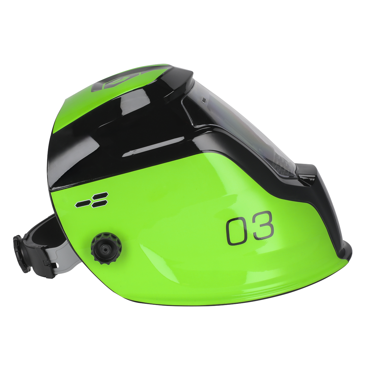 Sealey PWH3 Auto Darkening Welding Helmet Shade 9-13 - Green
