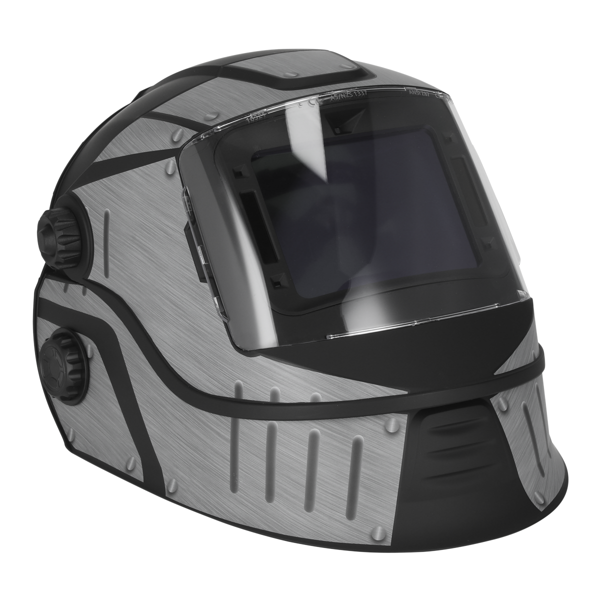 Sealey PWH603 Auto Darkening Solar Powered Flip-Up Welding Helmet Shade 9-13
