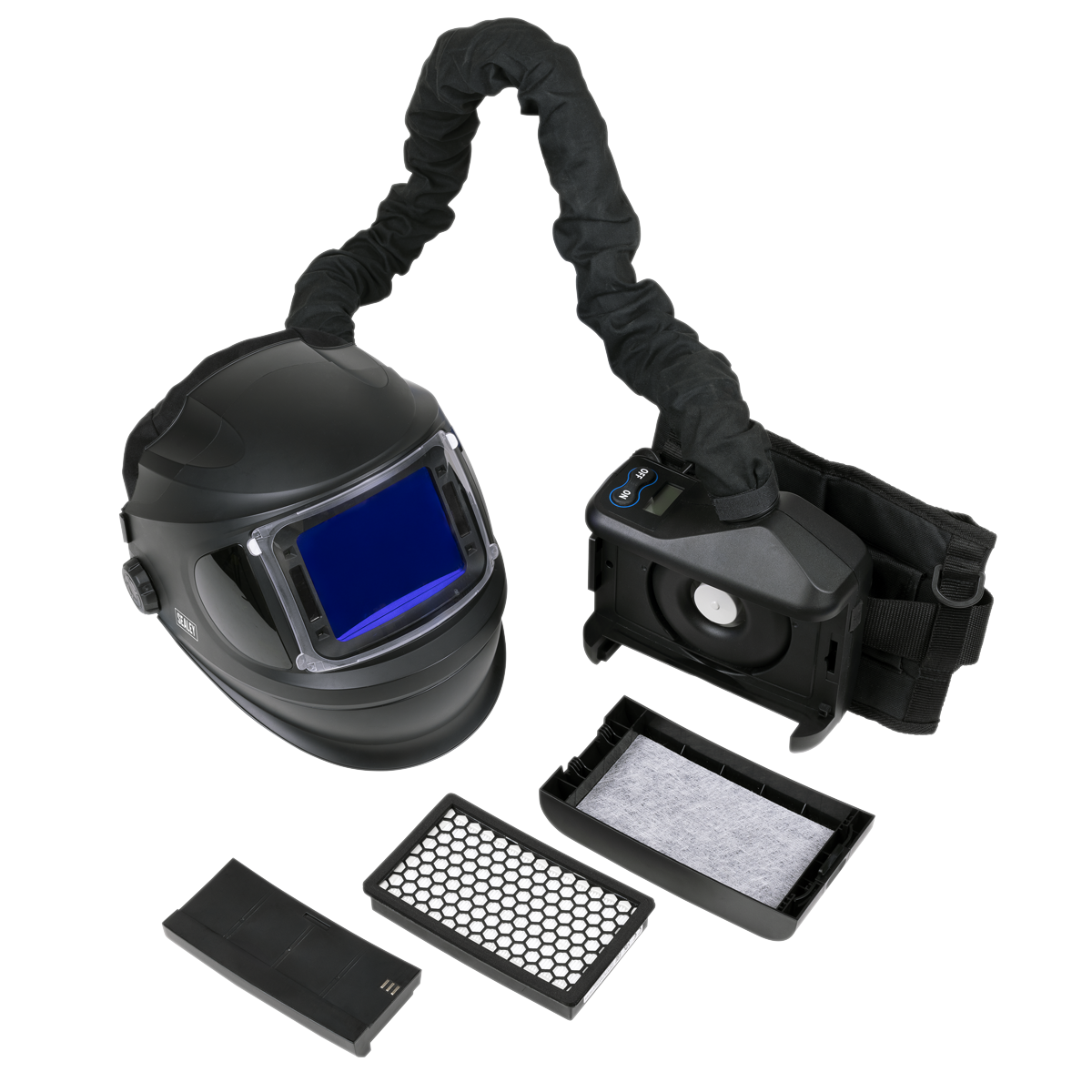 Sealey PWH618 Auto Darkening Welding Helmet with TH3 Powered Air Purifying Respirator (PAPR)