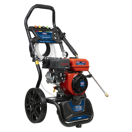 Sealey PWM2500SP Pressure Washer 198bar 513L/hr Self-Priming 5.8hp Petrol