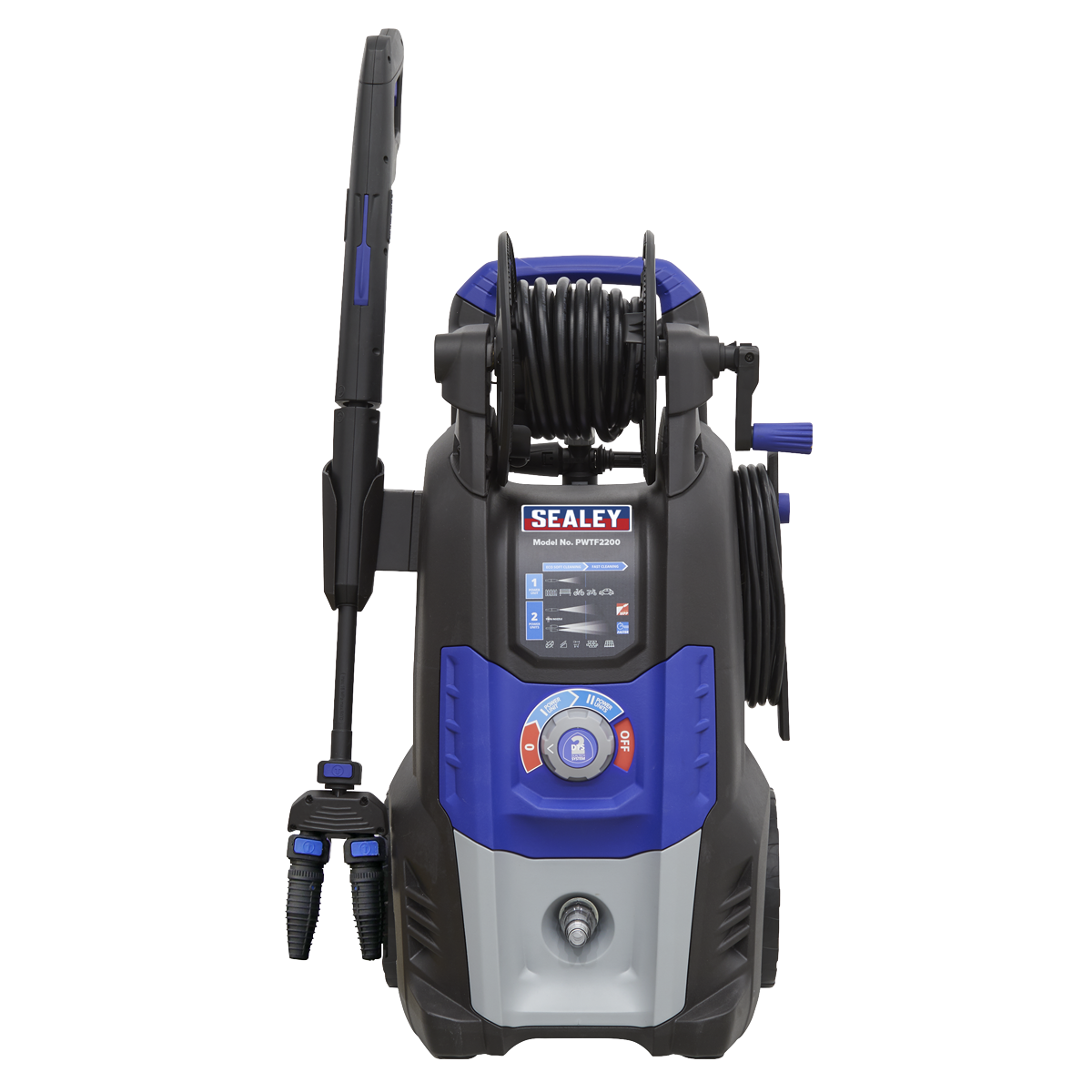 Sealey PWTF2200 Twin Pump Pressure Washer with TSS & Rotablast® Nozzle 150bar 2500W/230V