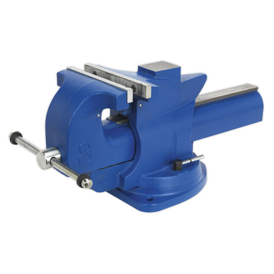 Sealey QAV200 Quick Action Cast Iron Vice with Swivel Base 200mm