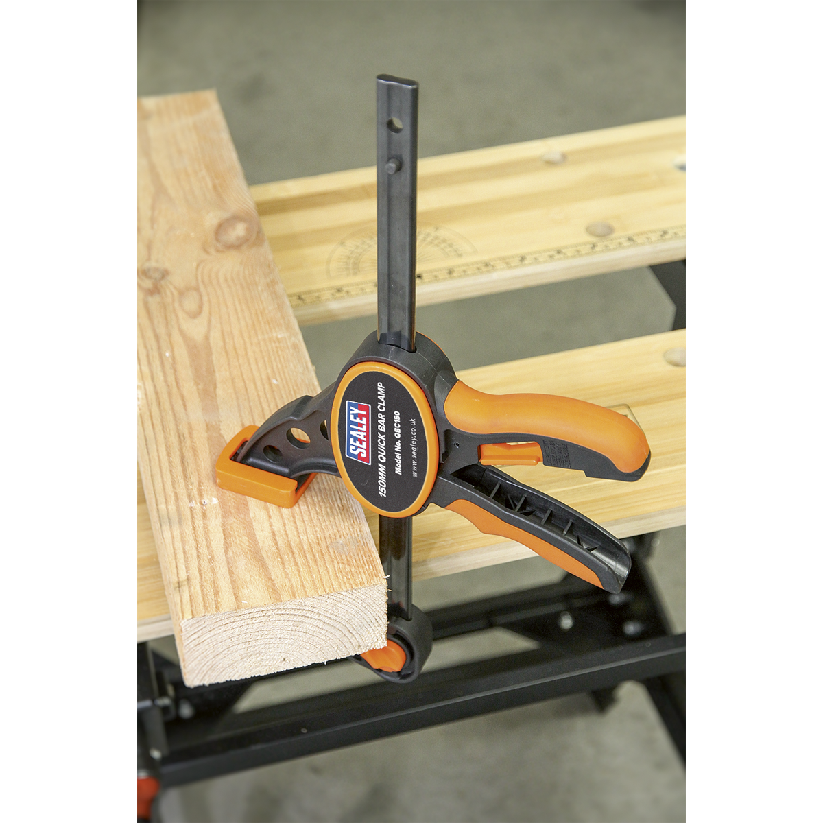 Sealey QBC1502 Quick Bar Clamp Set 150mm 2pc