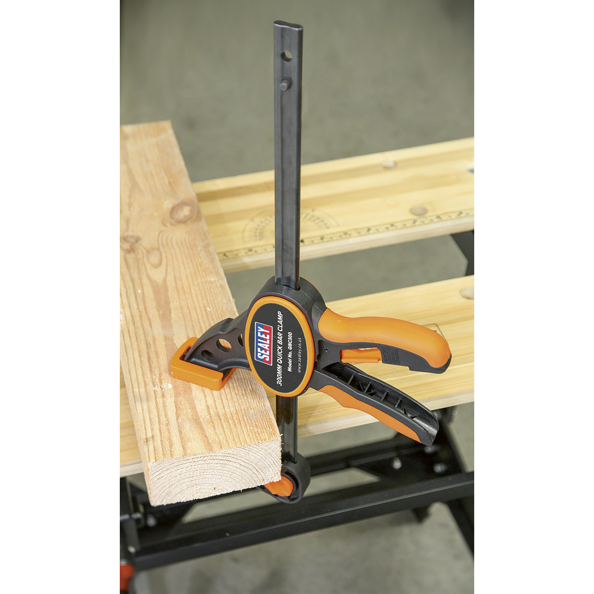 Sealey QBC3002 Quick Bar Clamp Set 300mm 2pc