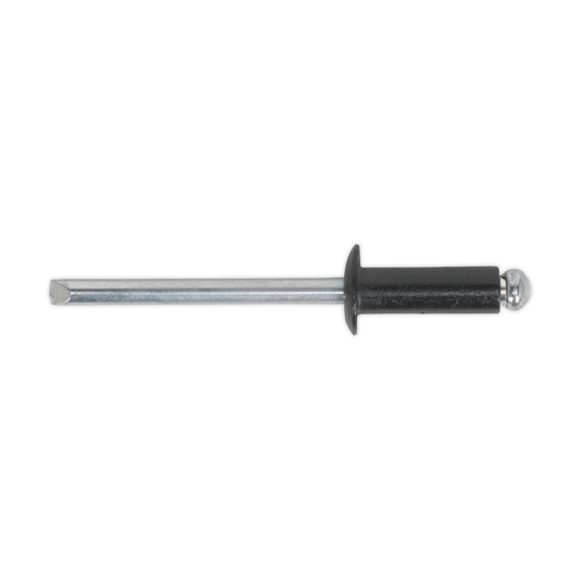 Sealey RAB3280S Aluminium Standard Flange Rivet 3.2 x 8mm, Black - Pack of 200