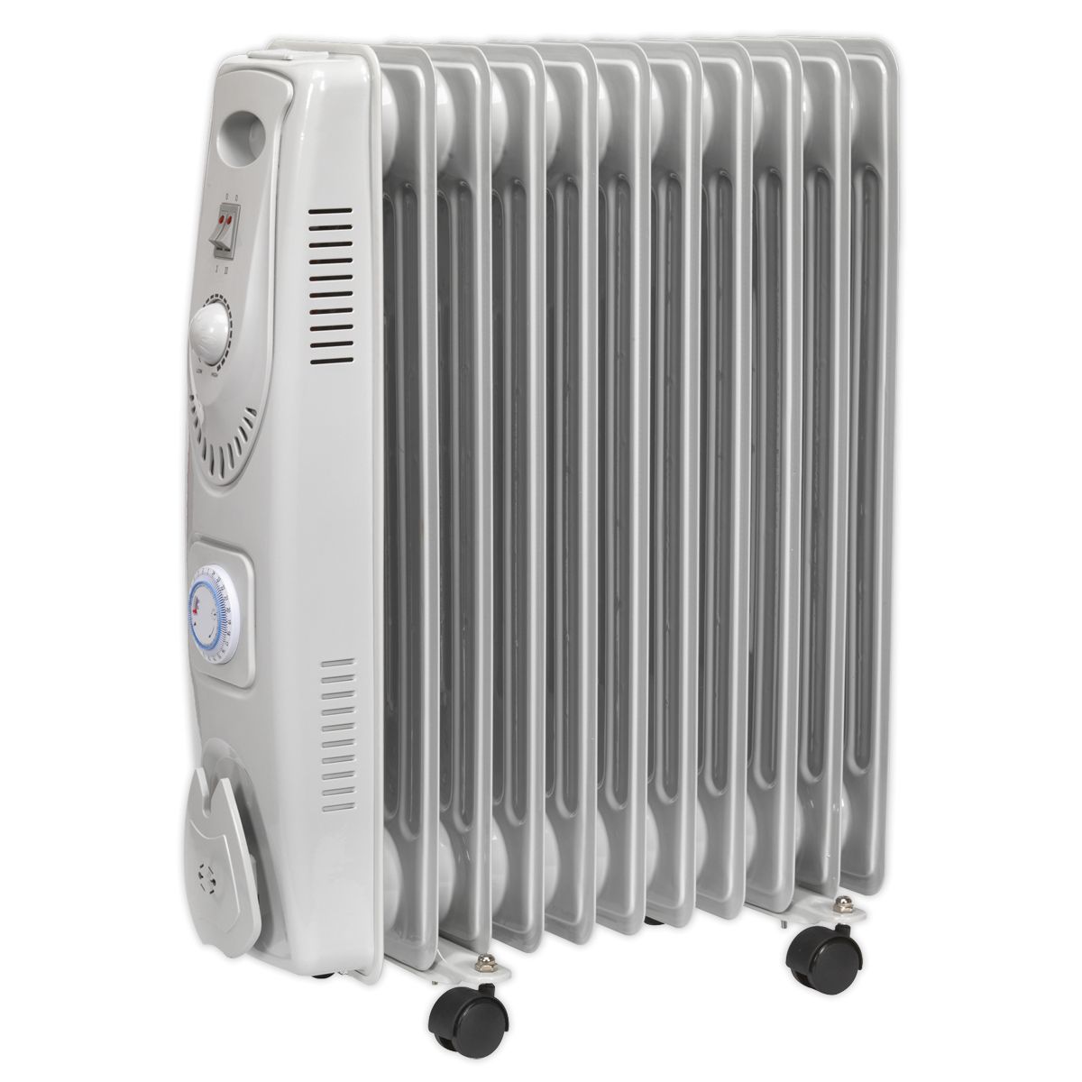 Sealey RD2500T 11-Element Oil Filled Radiator with Timer 2500W/230V