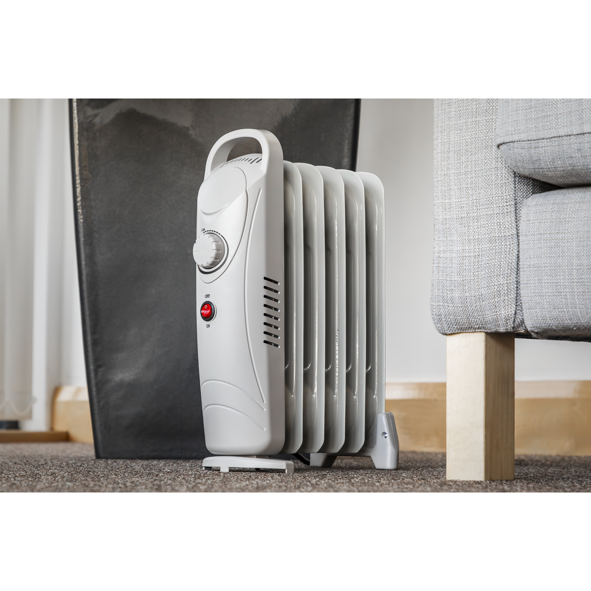 Sealey RD800 6-Element Oil-Filled Mini Radiator 800W/230V