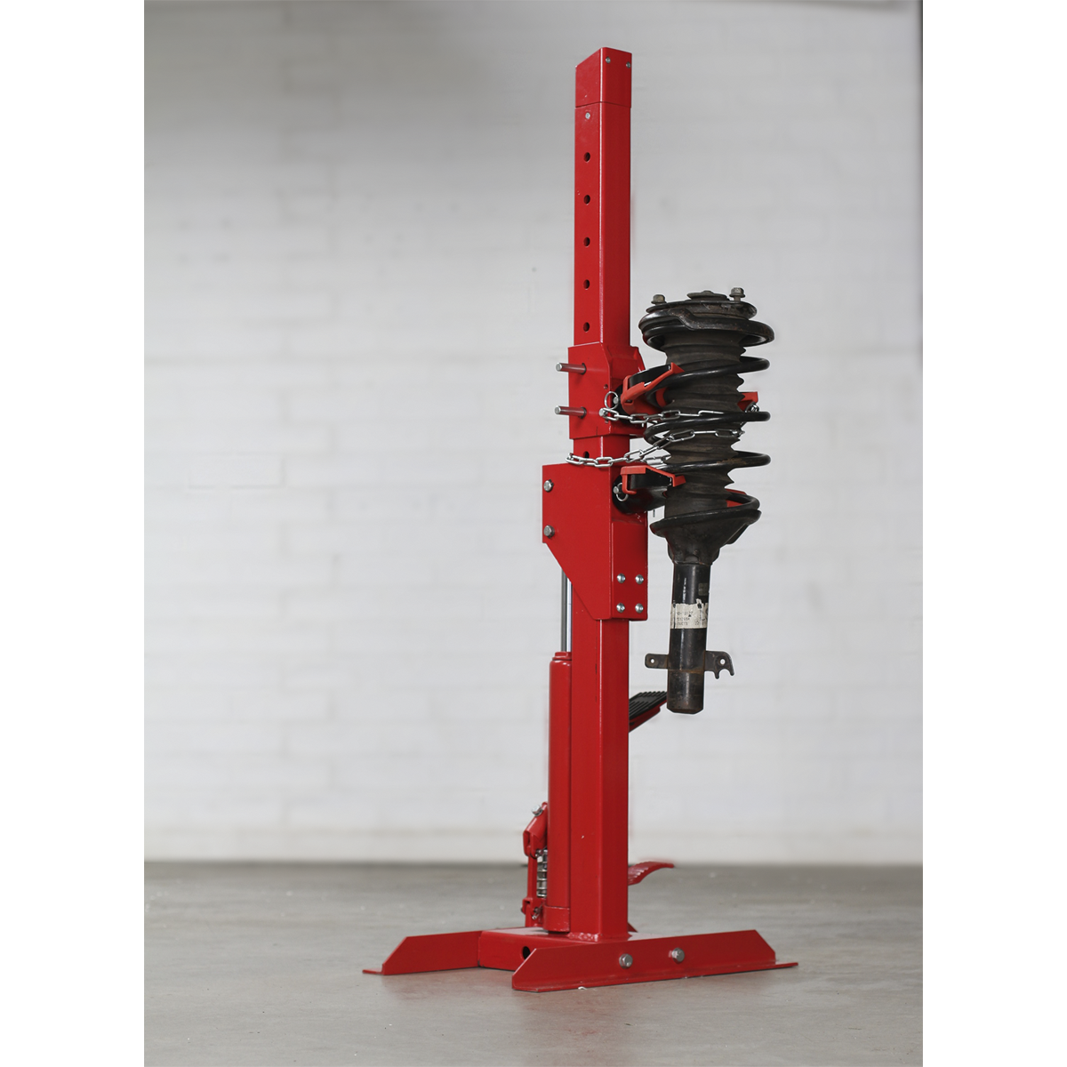 Sealey RE2311 Hydraulic Coil Spring Compressing Station with Gauge 2000kg Capacity