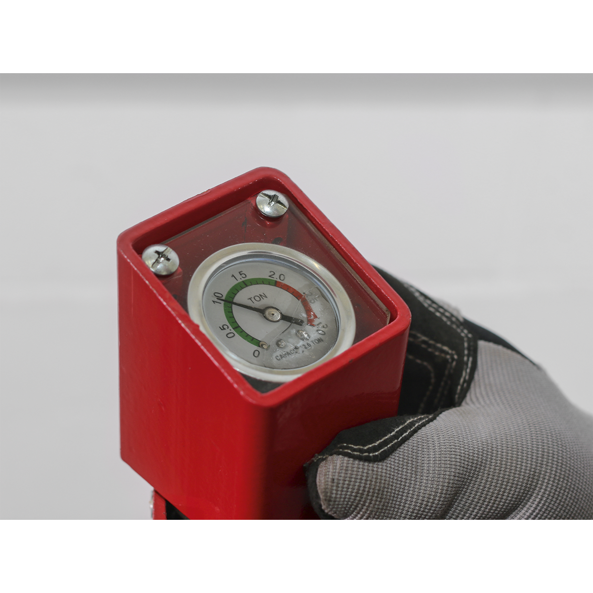 Sealey RE2311 Hydraulic Coil Spring Compressing Station with Gauge 2000kg Capacity