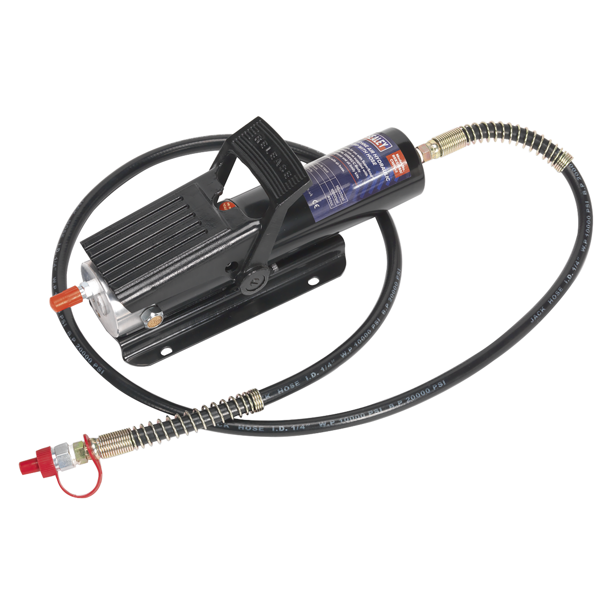 Sealey RE83/840/CWH Air Hydraulic Pump with Hose 10 Tonne