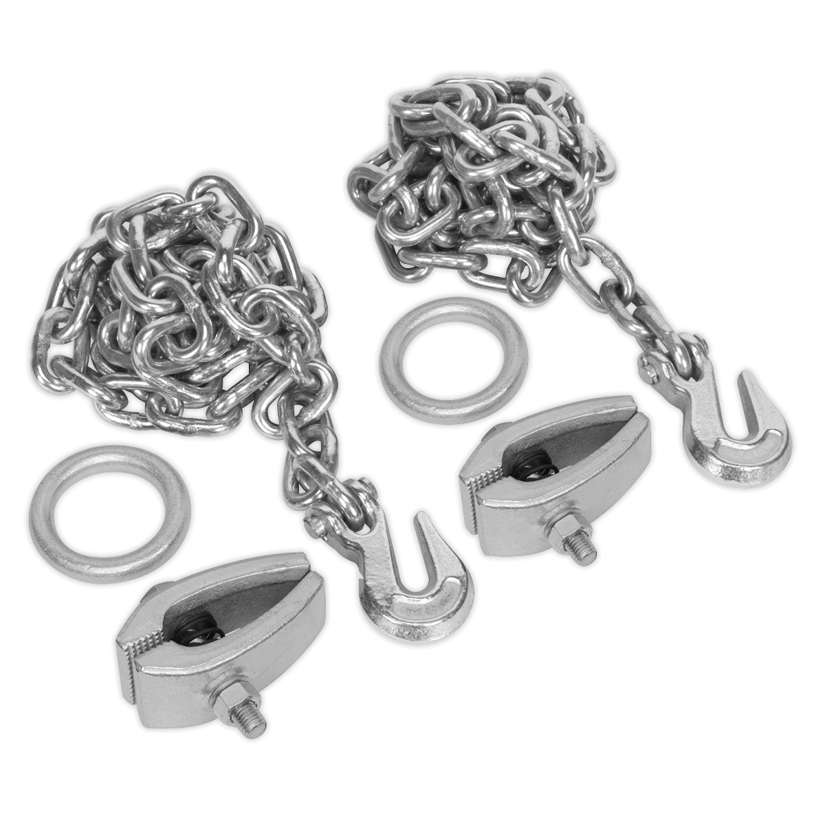 Sealey RE91/5/CK Chain Kit 2 x 2m Chains & 2 x Clamps