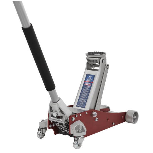 Sealey RJAS1500 Aluminium/Steel Trolley Jack with Rocket Lift 1.5 Tonne