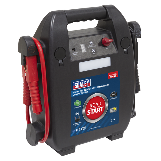 Sealey RS102B RoadStart® 12V Emergency 6-Cylinder Jump Starter 3.5L