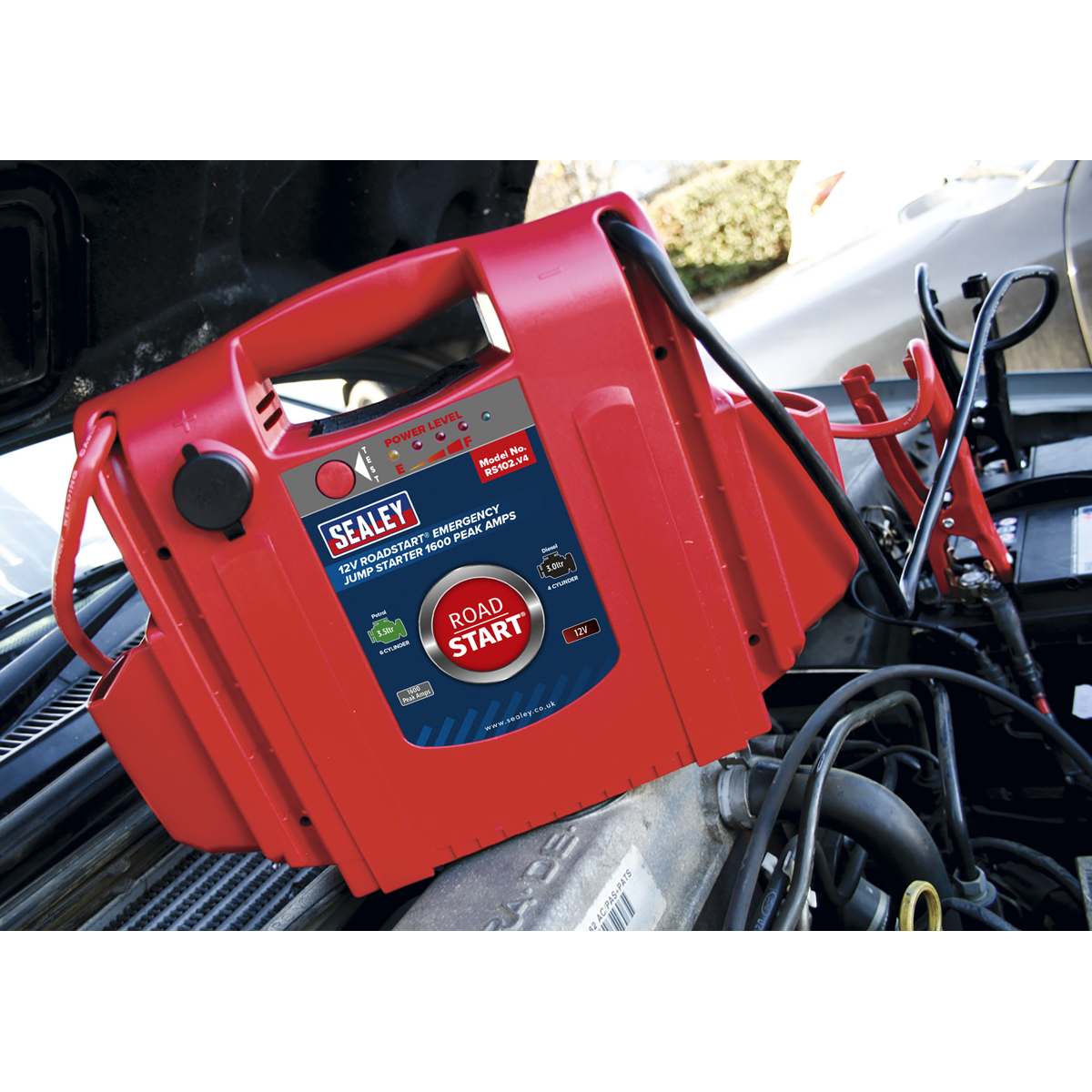 Sealey RS102 RoadStart® 12V Emergency Jump Starter 1600 Peak Amps