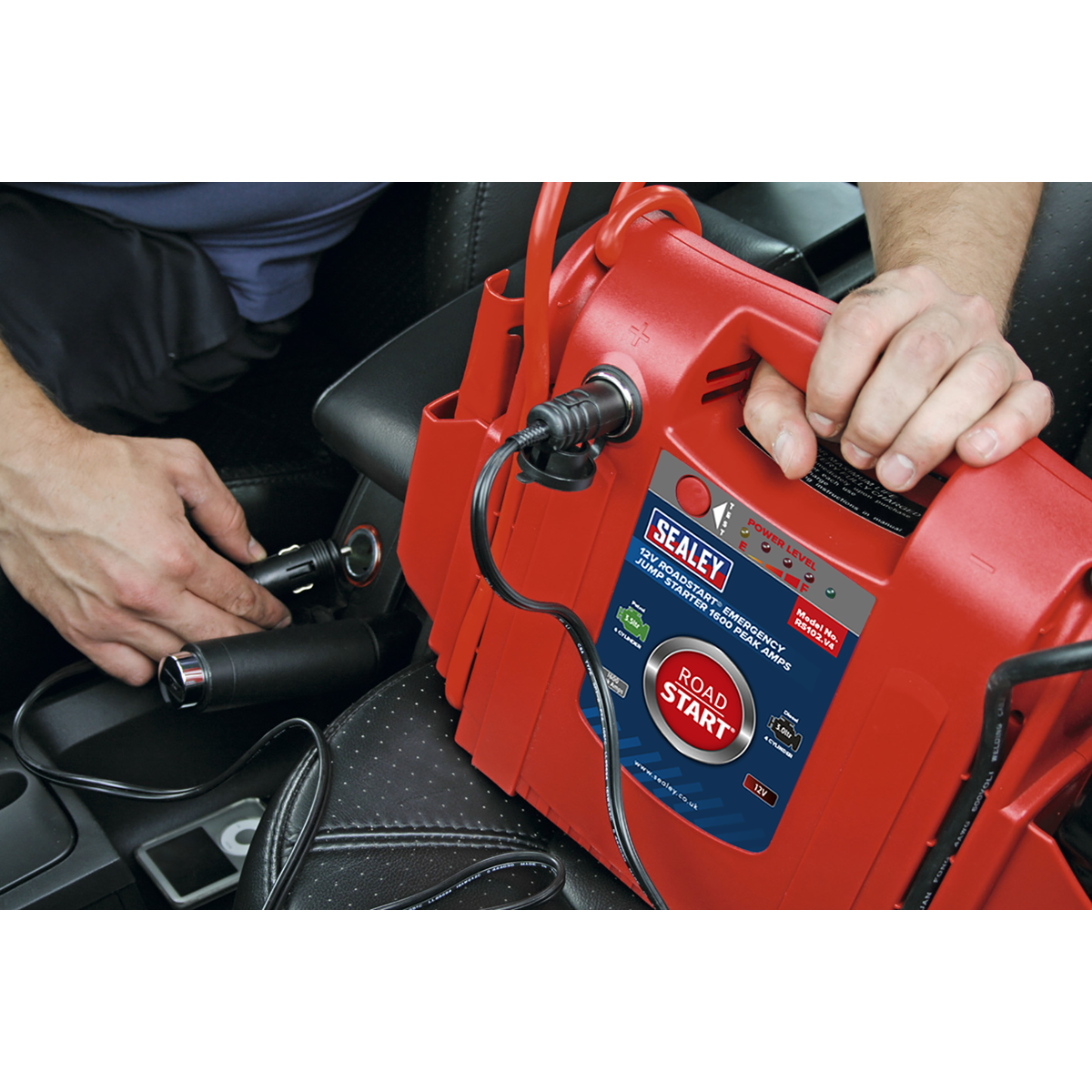 Sealey RS102 RoadStart® 12V Emergency Jump Starter 1600 Peak Amps