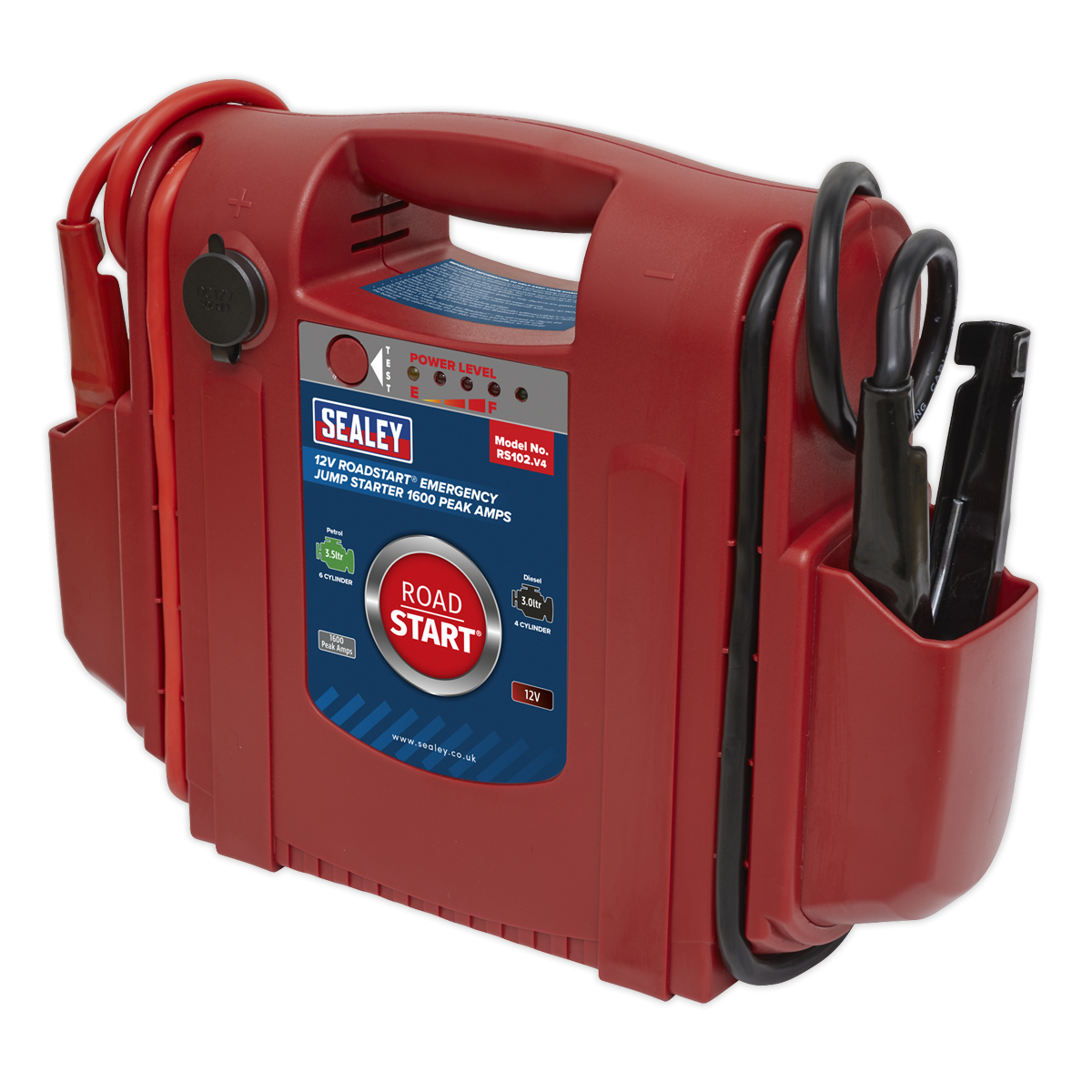Sealey RS102 RoadStart® 12V Emergency Jump Starter 1600 Peak Amps